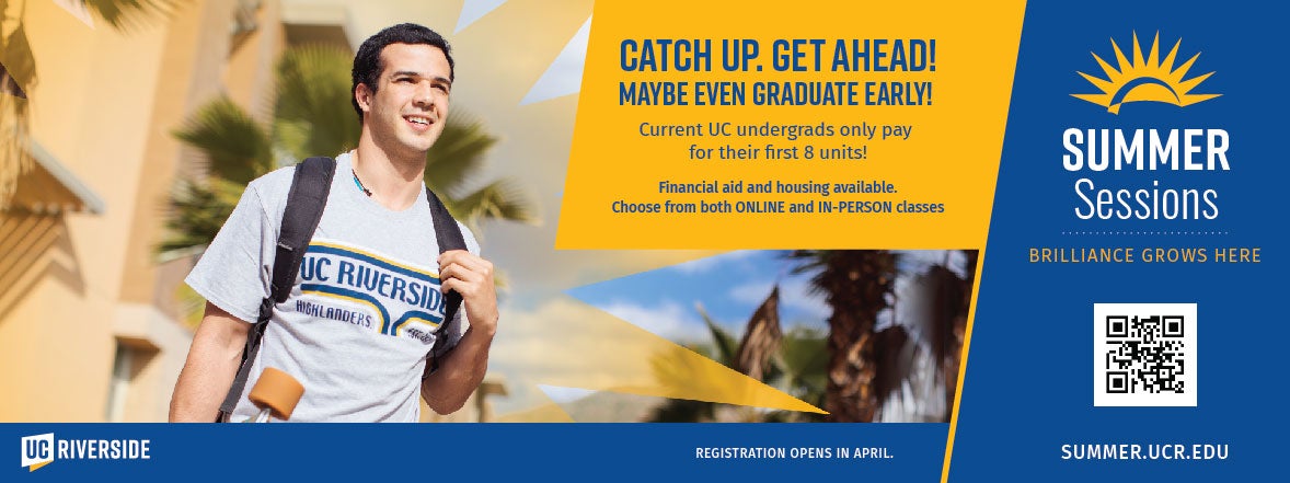 UCR’s Summer Sessions helps students get ahead | College of Humanities